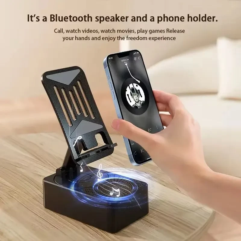 3-in-1 Bluetooth Speaker Phone Stand-(5000🔥MAH)- with Power Bank