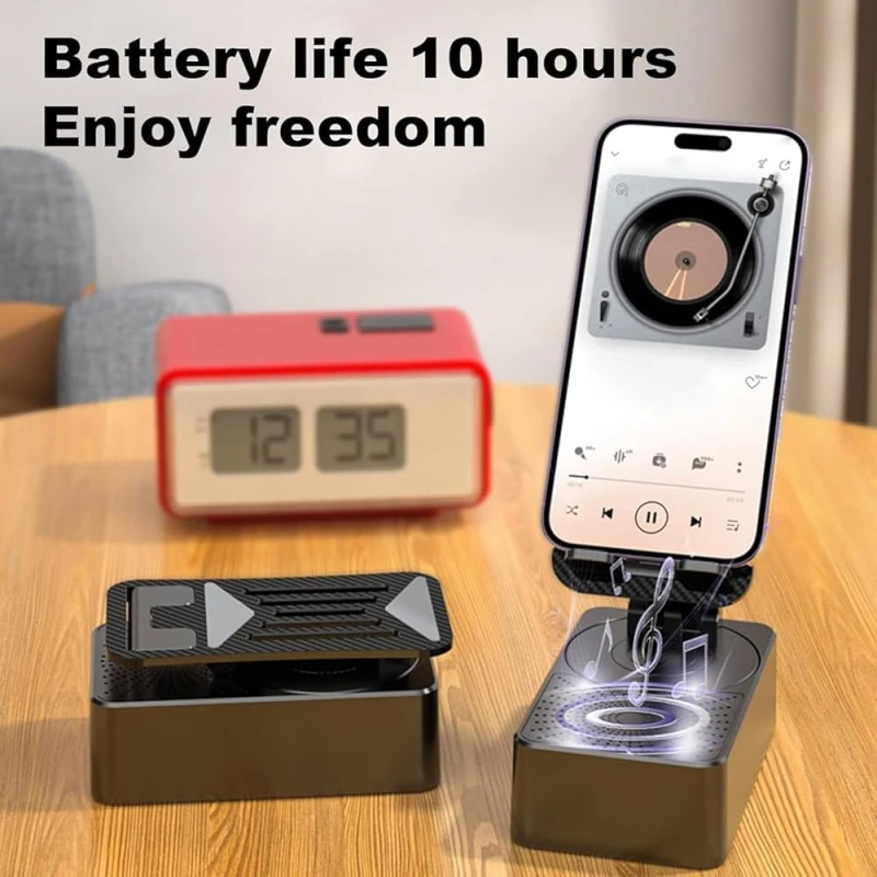 3-in-1 Bluetooth Speaker Phone Stand-(5000🔥MAH)- with Power Bank