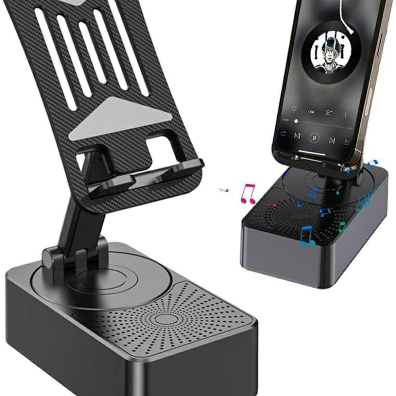 3-in-1 Bluetooth Speaker Phone Stand-(5000🔥MAH)- with Power Bank